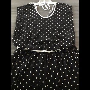 Polka Dotted Capri Jumpsuit! NWOT